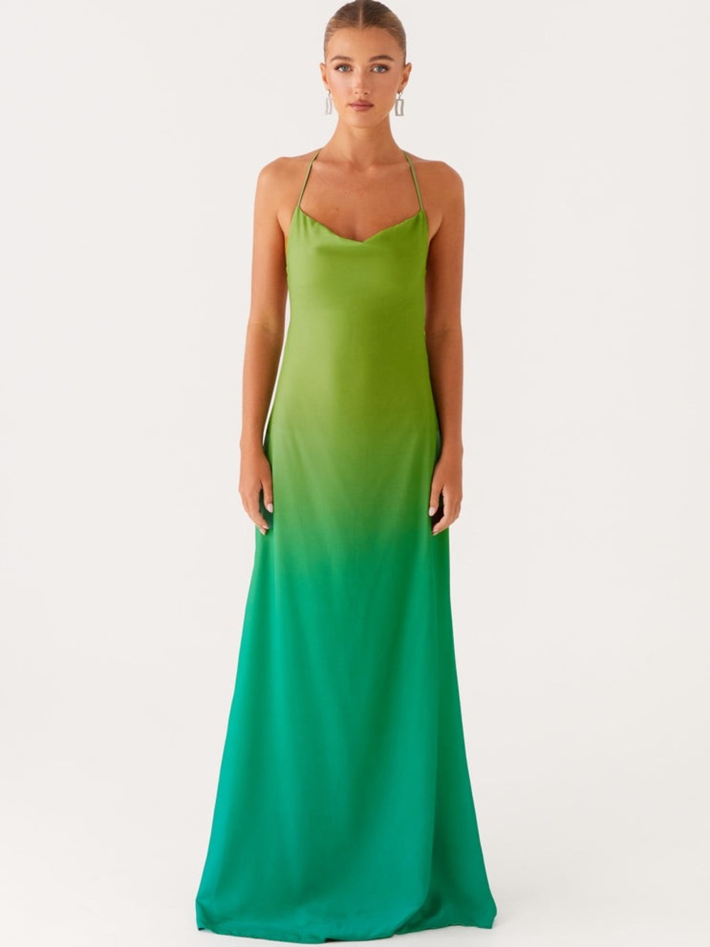 Peppermayo Opposites Attract Maxi Dress - Green Ombré
